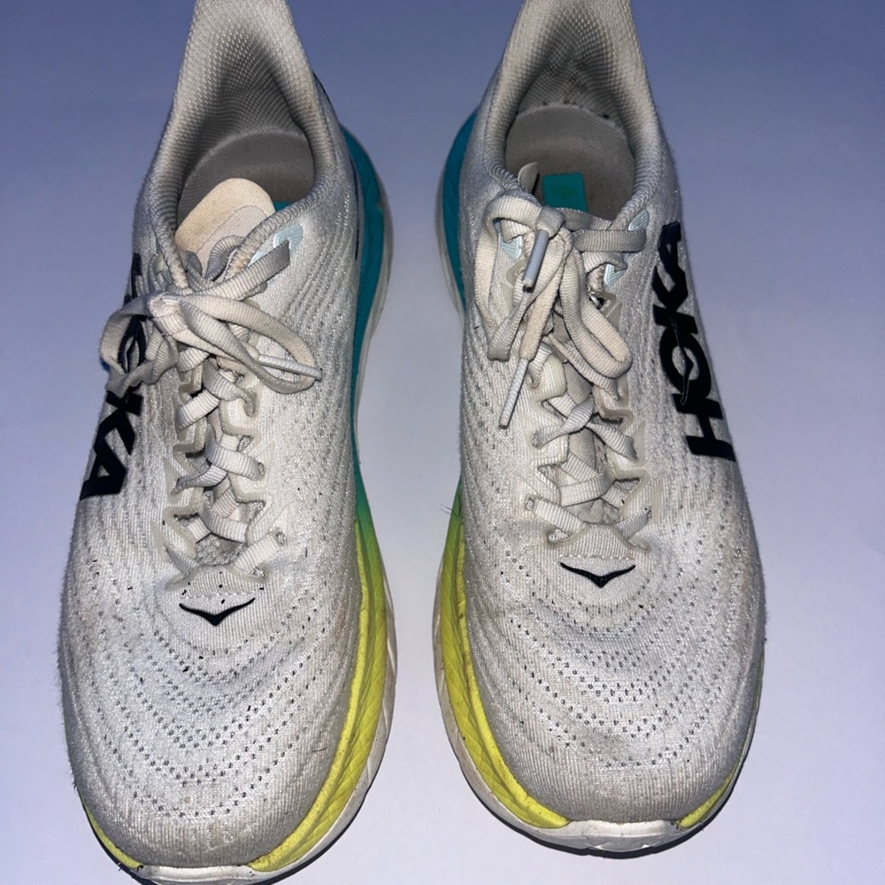 Blue/Green Hoka Mach 5 women’s
